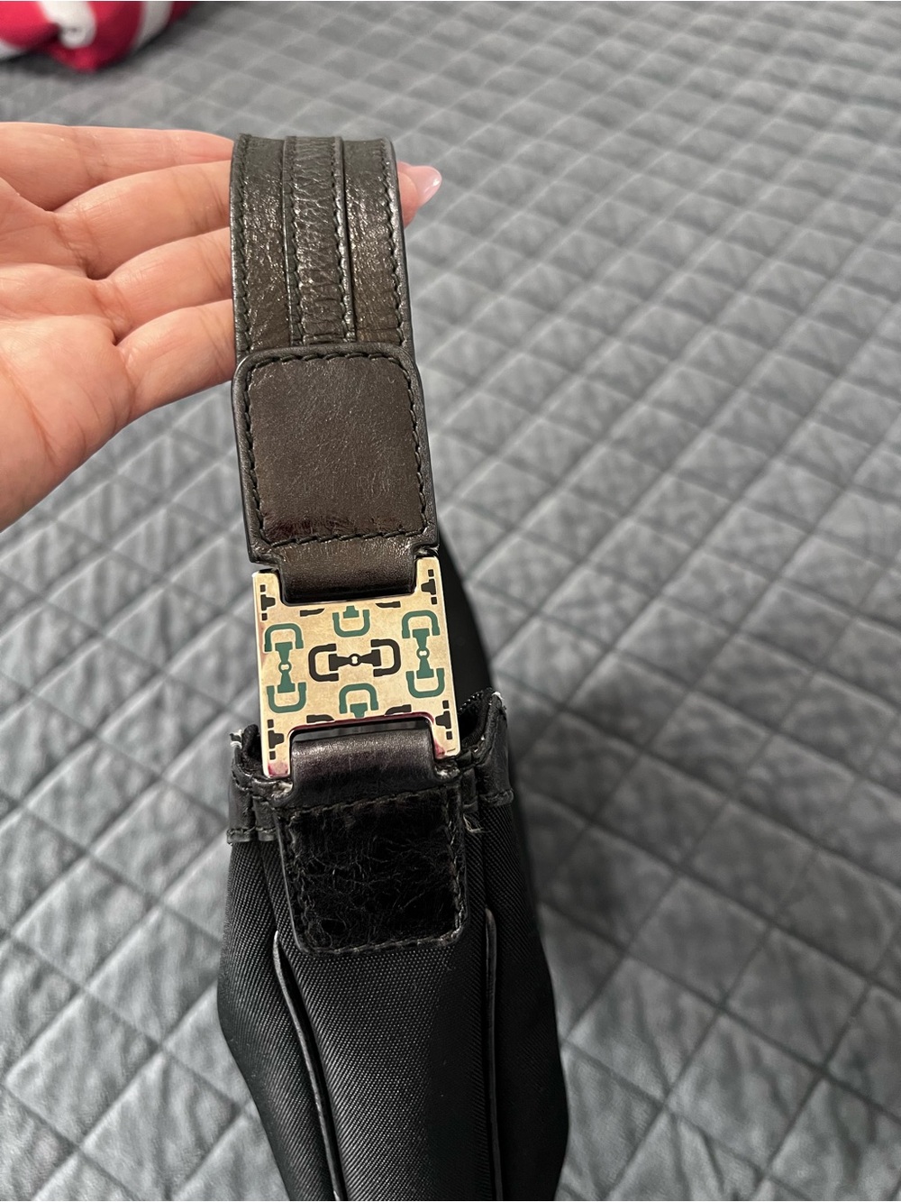 Gucci Shoulder Bag Vintage Small Black Mini 90s style y2k - Picture 5 of 15
